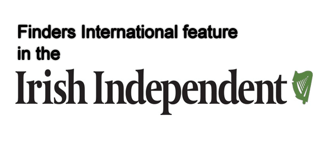 Finders in Irish Independent||