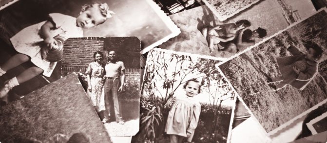 Assortment of old family photos