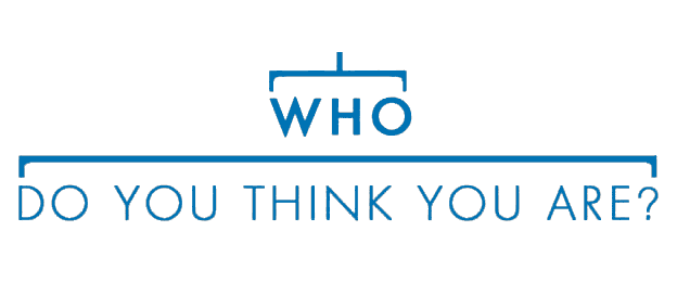 Who Do You Think You Are Logo|